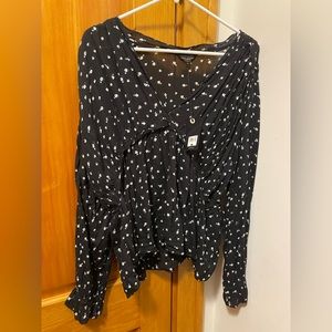 *NEW* with tags. Lucky Brand babydoll top.